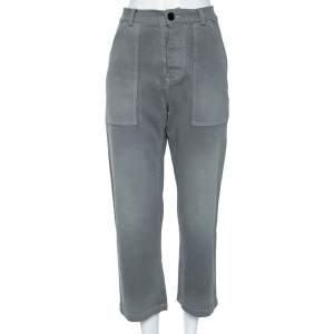 Dior Grey Denim Wide Legged Pants S