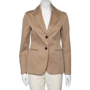 Dior Beige Cotton Single Breasted Blazer M