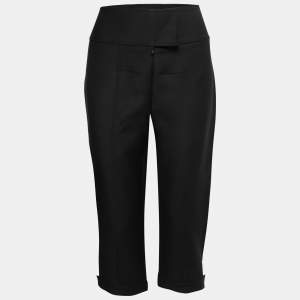 Christian Dior Black Wool Capri Pants M