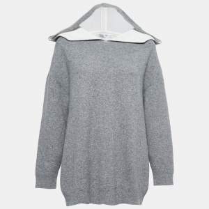 Christian Dior Grey Cashmere J'adior 8 Hooded Jumper M