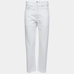 Christian Dior White Denim High Waist Jeans S Waist 29"