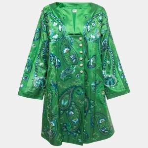Christian Dior Green Embroidered Jacket M