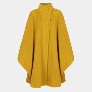 Dior  Women's Wool Single Breasted Coat - Yellow - M