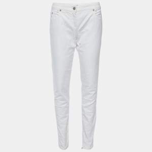 Dior White Denim Slim Fit Jeans M/Waist 32.5"