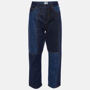 Christian Dior Blue Patchwork Denim Jeans M 