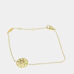 مملوكة مسبقًا سوار كريستيان ديور روز ديفان ذهب أصفر عيار 18 لؤلؤة أم اللؤلؤ سوار سحر ذهب