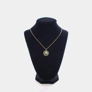 مملوكة مسبقًا Christian Dior Medium Rose Des Vents Medallion Necklace