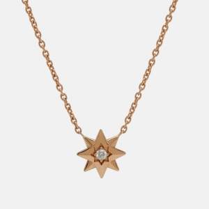 مملوكة مسبقًا Dior Étoile des Vents Diamond 18k Rose Gold Necklace
