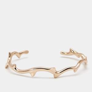 Dior Bois De Rose 18k Rose Gold Narrow Open Cuff Bracelet