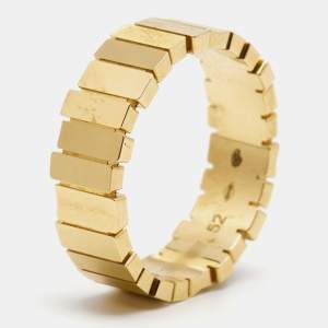 Dior Gem 18k Yellow Gold Band Ring Size 52