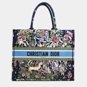 Dior Multicolor Canvas Large Book Tote Tote Bag