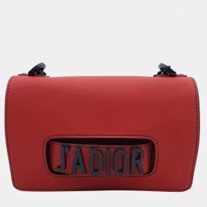 Pre Owned Christian Dior Red Leather J'Adior Shoulder Bag