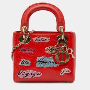 Dior Mini Sequin Embellished Lady Dior Bag