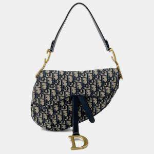 Dior Oblique Canvas Saddle Shoulder Bag