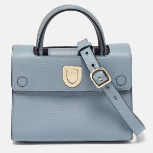 Dior Blue Leather Mini Diorever Tote