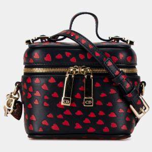 Dior Micro Lambskin Heart Print Lady Dior Vanity Case