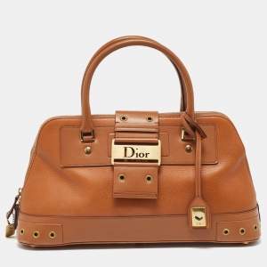 Dior Tan Leather Street Chic  Satchel