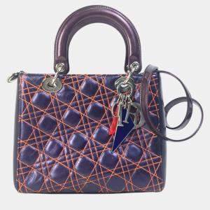 Dior purple Orange Cannage Quilted bag