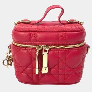 Dior Red LADY Dior Shoulder Bag