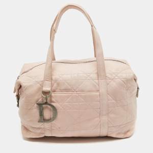 Dior Light Pink Cannage Soft Leather D Charm Boston Bag 