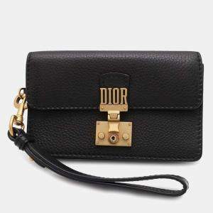 Dior Black Leather Addict Clutch bag