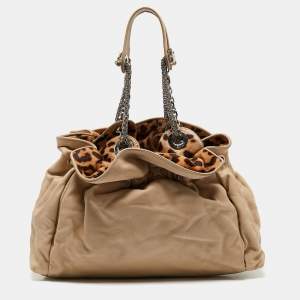 Dior Beige Leather Le Trente Hobo