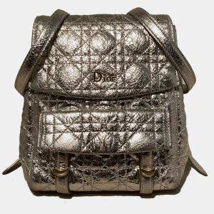 Dior Stardust Silver Leather Backpack