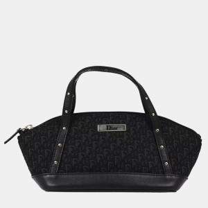 Dior Black Canvas Street Chic Trotter Handbag