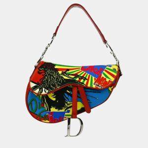 Christian Dior Multicolor Dior Mania Saddle Handbag