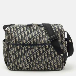 Dior Navy Blue Oblique Canvas Changing Bag