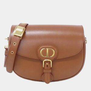 Dior Brown Leather Bobby Shoulder Bag