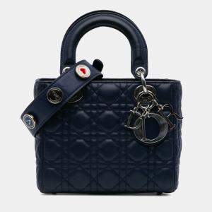 Dior Blue Small Lambskin Cannage My ABCDior Lady Dior Bag