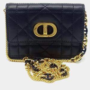 Dior Black Leather Micro Miss Caro crossbody Bag