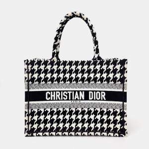 Dior Black Fabric Book Tote Tote Bag
