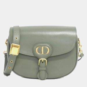 Christian Dior Green Leather Bobby Shoulder Bag