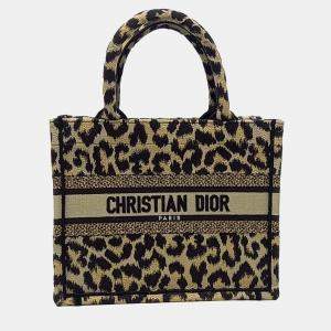 Dior Brown Fabric Oblique Book Tote Bag