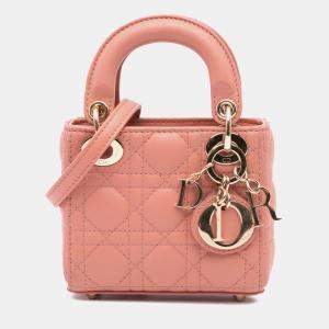 Micro Lambskin Cannage Lady Dior