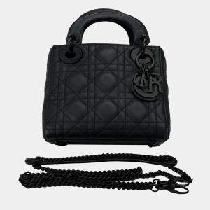 Dior Matte Black So Black Medium Lady Dior Shoulder Bag