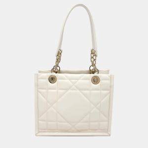  Dior Ivory Cannage Leather Archi Essential Tote Bag