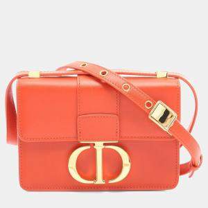 Dior Orange Micro Smooth Calfskin 30 Montaigne Flap