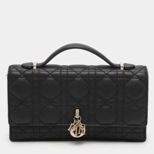 Dior Black Cannage Leather My Dior Pouch