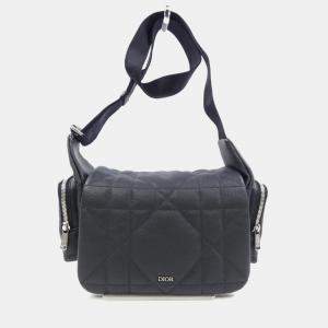 Christian Dior Black Leather Quilted Handbag