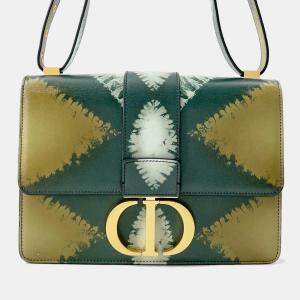  Dior Green Leather 30 Montaigne Shoulder Bag