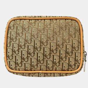 Dior Beige/Brown Canvas Trotter Mini Multi Pouch Bag