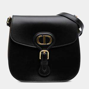 Dior Black Medium Calfskin Bobby Frame Flap