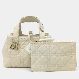 Dior Beige Leather Toujours Small