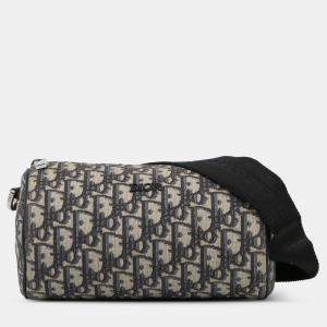 Dior Blue Oblique Roller Bag