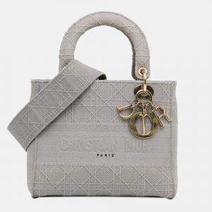 Dior Grey Medium Canvas Cannage Lady D Lite