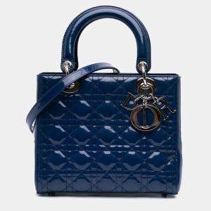 Medium Patent Cannage Lady Dior