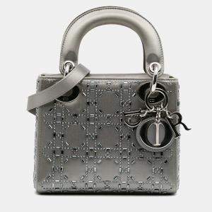 Dior Mini Satin Cannage Strass Crystal Embellished Lady Dior